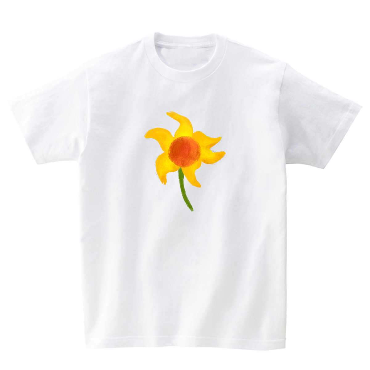 어썸어스(AWESOMEUS) YELLOW SUNFLOWER T-SHIRTS_4COLOR
