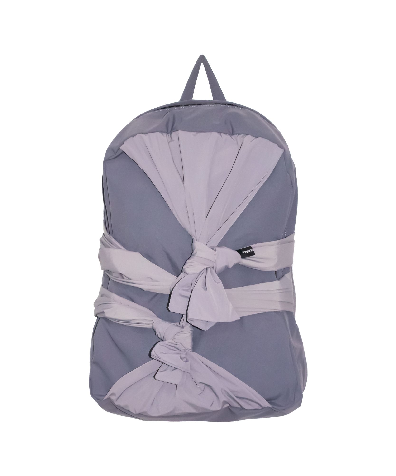 MUSINSA | IUGAMAKARAS Knotted Backpack (Ash Purple)