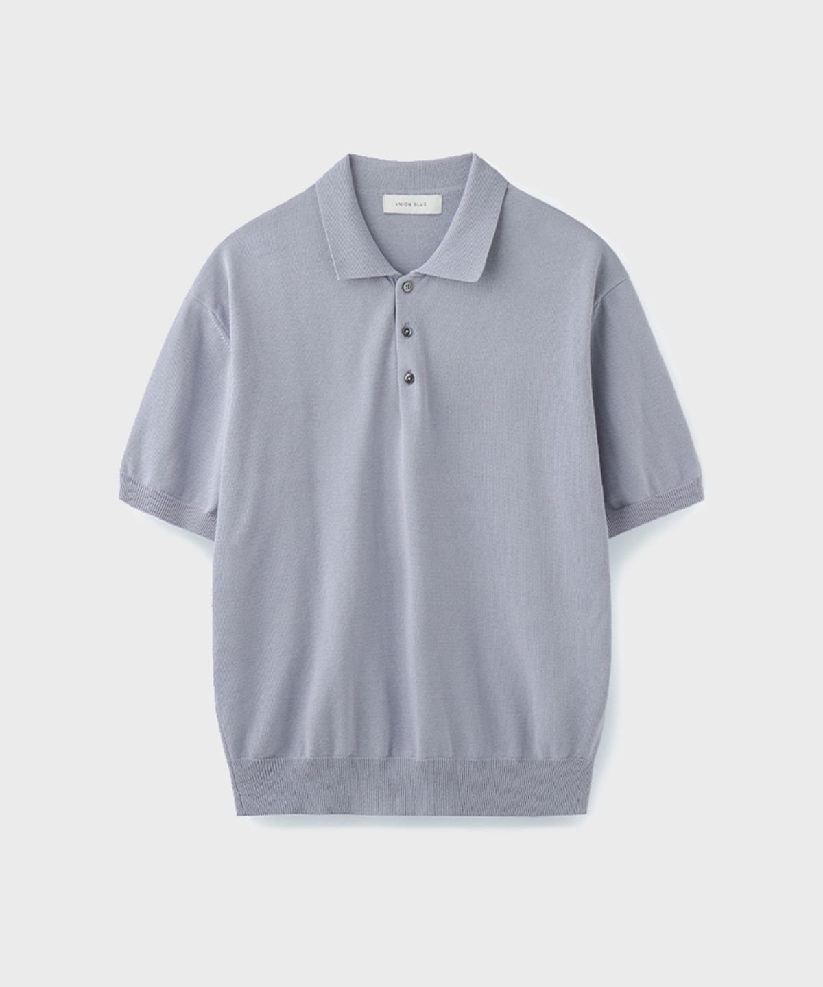 유니온블루(UNION BLUE) HARD TWIST COMFORT POLO KNIT [FOG]