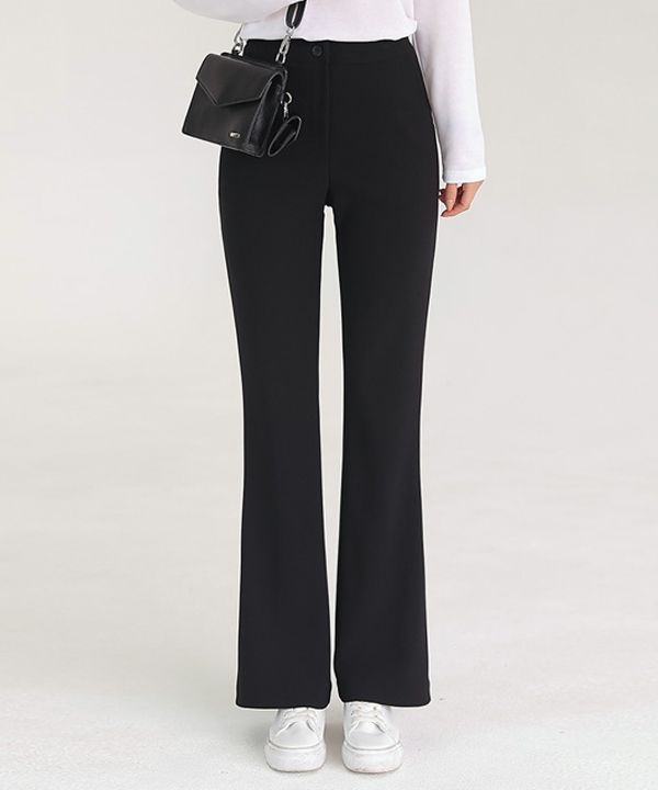 パンツ MUSINSA STANDARD Women's Semi Boot Cut Hidden Banding Slacks MUSINSA | FRENCHCHIC Chewy real fit boot cut slacks