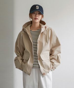 케이브 코튼 후드야상점퍼