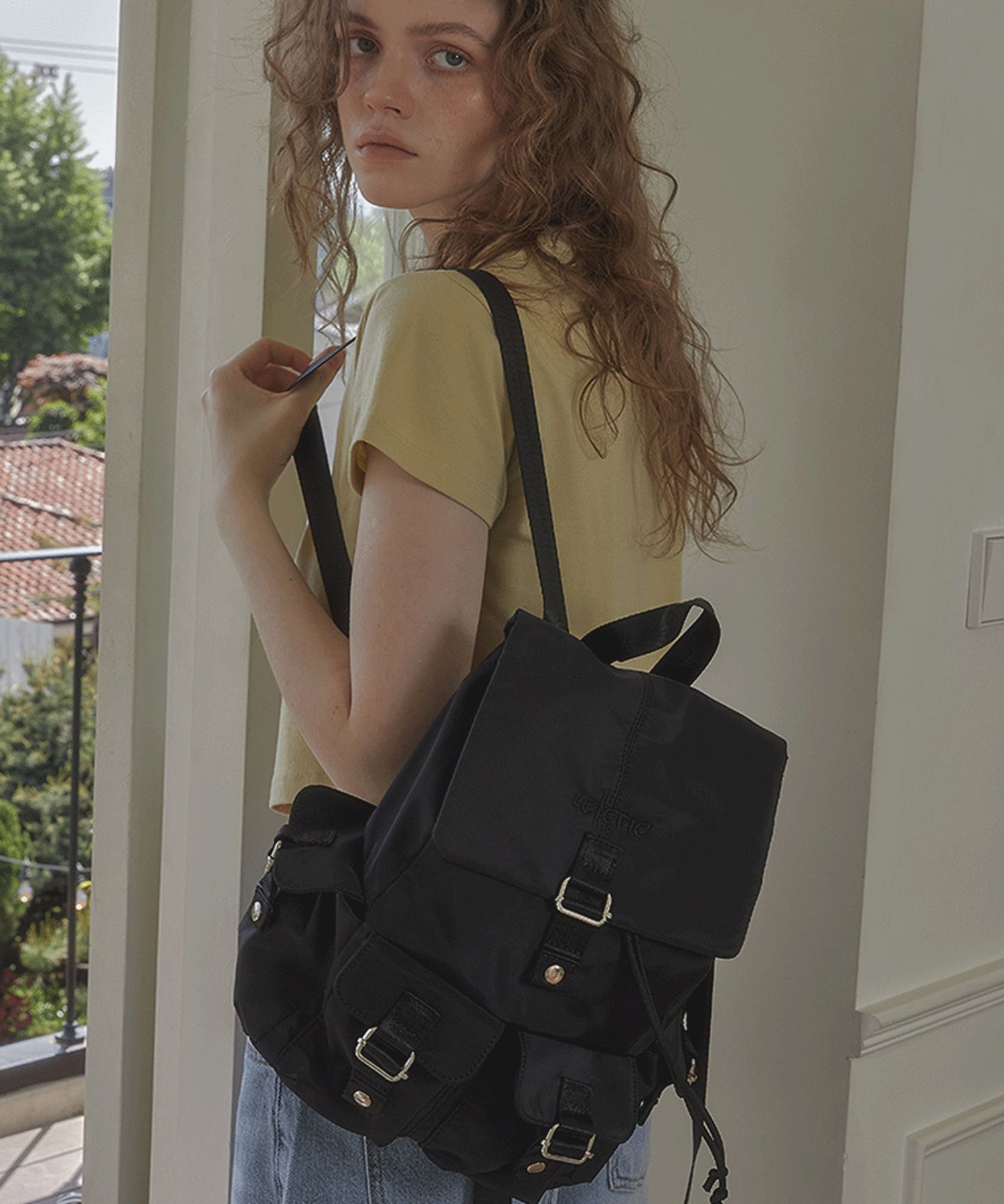 【韓国 leterie】LETERIE POCKET BACKPACK MUSINSA公式 | LETERIE LETERIE POCKET BACKPACK_BLACK