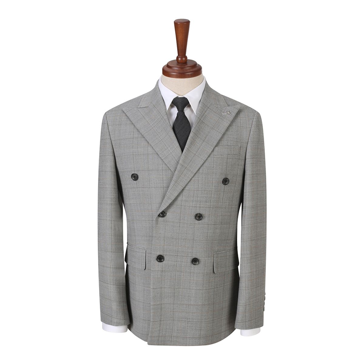 파렌하이트(FAHRENHEIT) [24S/S] 옐로우핀 글렌체크 더블 브레스티드 수트 자켓 (FIJAD2372)