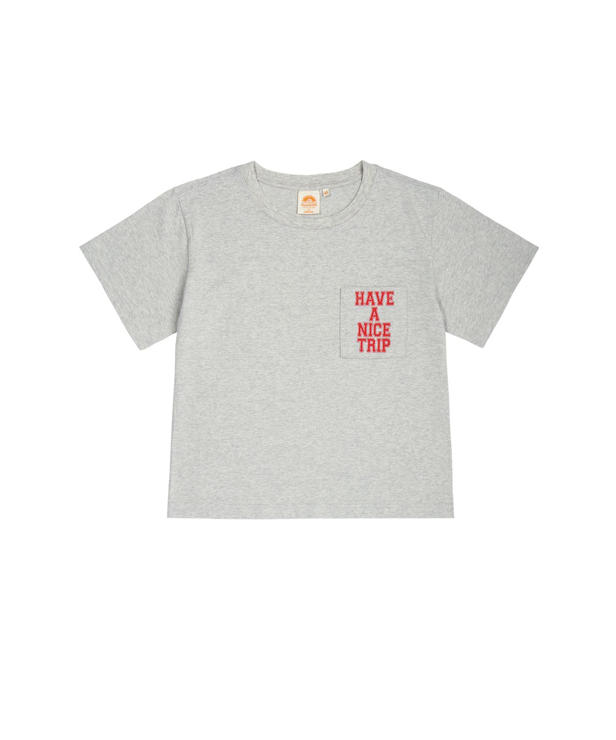 헬로 선라이즈(HELLO SUNRISE) HS Pocket Shorts Sleeve Tee(W)_Melange Gray