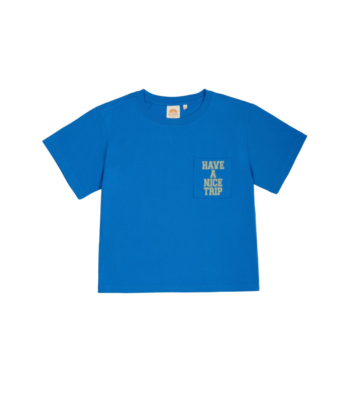 헬로 선라이즈(HELLO SUNRISE) HS Pocket Shorts Sleeve Tee(W)_Vintage Blue