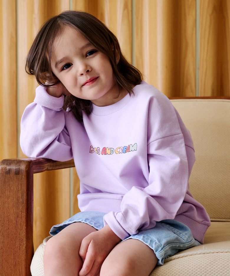 컬러풀레터링 스웻 셔츠(Colorful lettering sweat shirt)