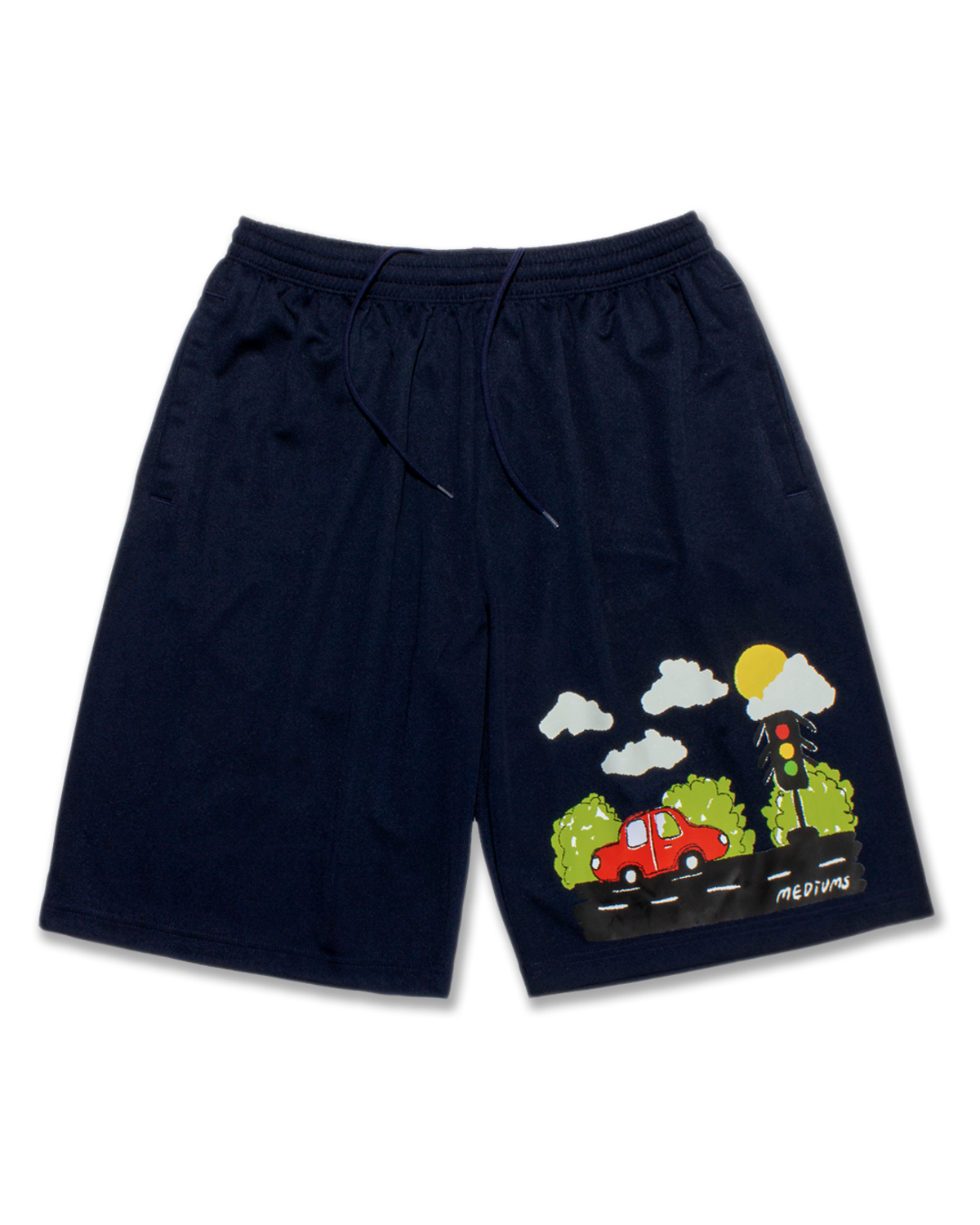 미디엄스(MEDIUMS) Road Trip Mesh Shorts - Navy (로드 트립 메쉬 쇼츠)