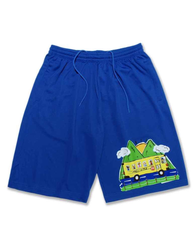 School Trip Mesh Shorts - Blue (수학여행 메쉬 쇼츠)