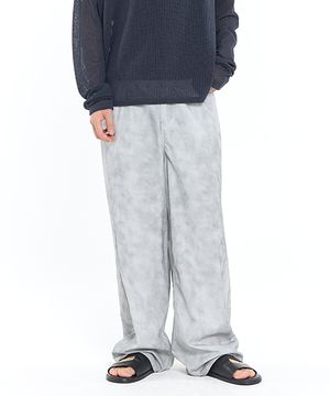 FOG WASHED LOOSE WIDE PANTS (LIGHT GREY)