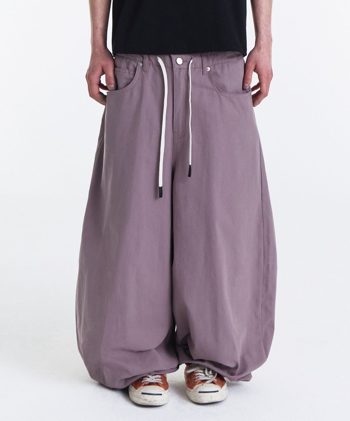 기철(KICHUL) EASY OR EASY BALLOON PANTS (DARK PINK)