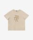 PRDA DENIM PATCH CREWNECK TEE BEIGE
