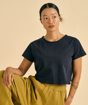 Surya crop top (Deep sea)