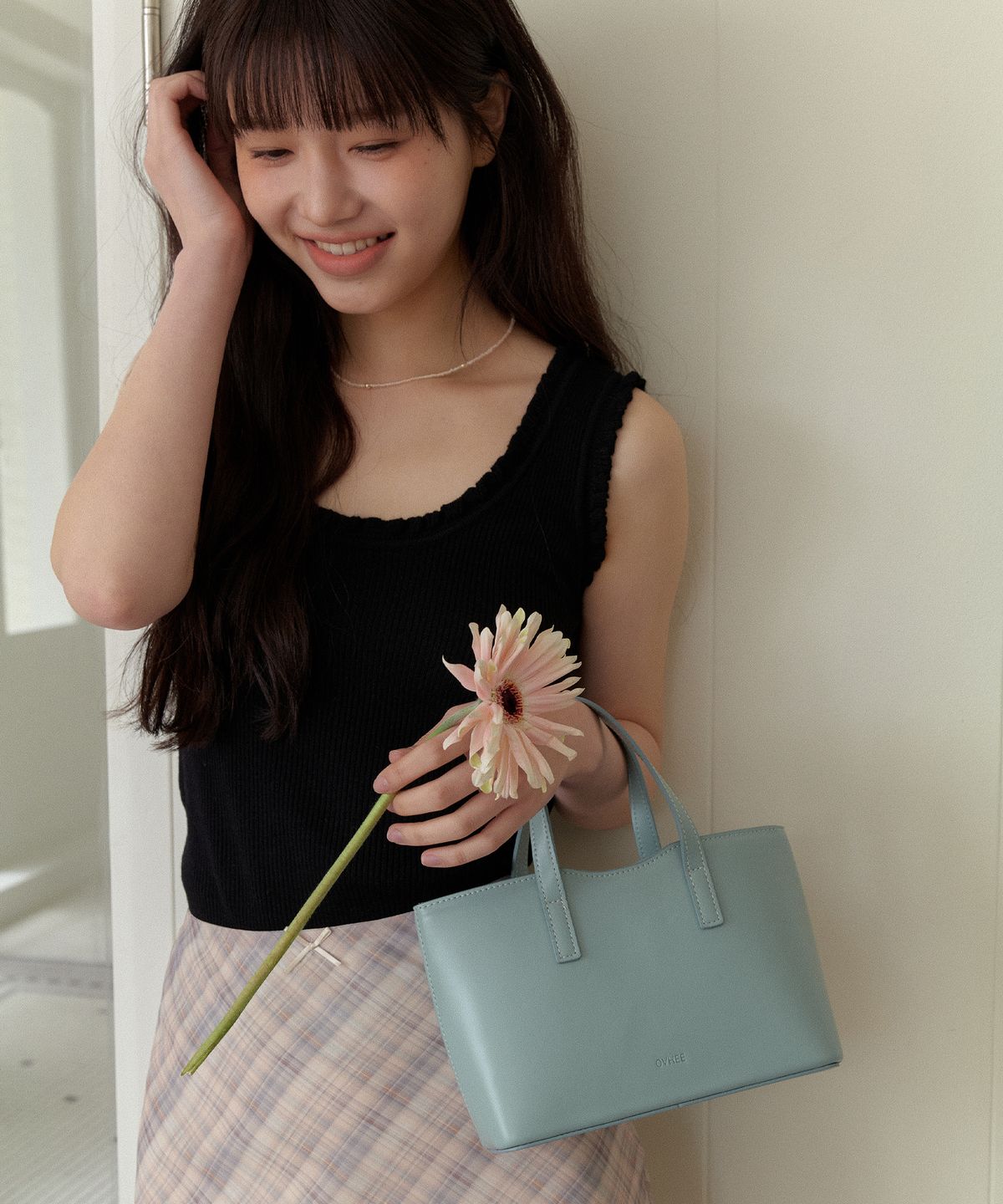 오브히(OVHEE) 디어 미니 토트백 Dear Mini Tote Bag_Mint