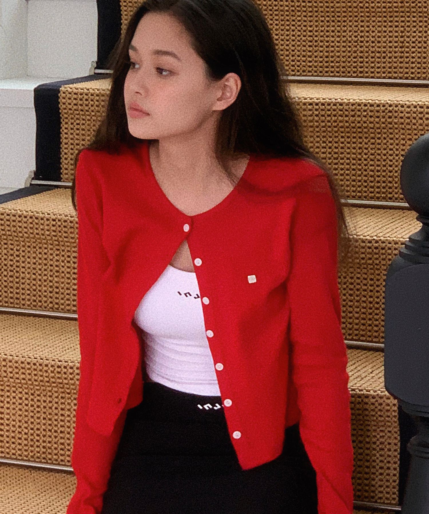 MASU M.S. CREST CARDIGAN 48 RED