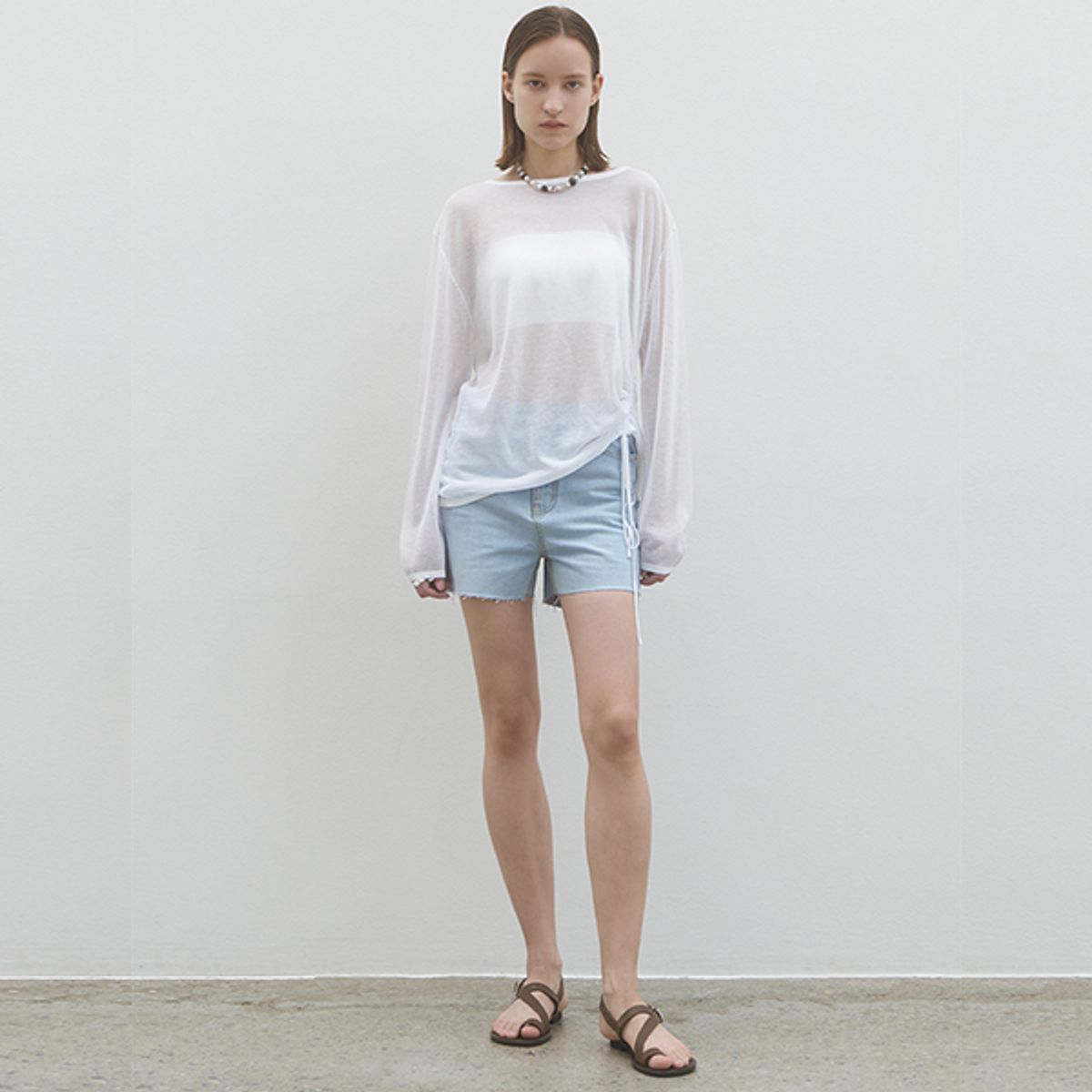 아틀리에 나인(ATELIER NAIN) OUY DENIM SHORTS PANTS(PT-5594)