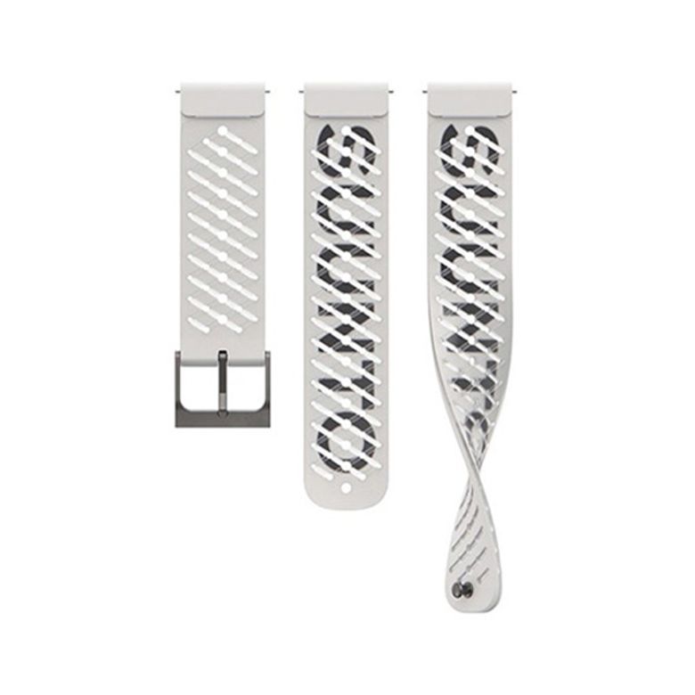 순토 22MM 애슬레틱 5 실리콘 스트랩 펄화이트 S+M