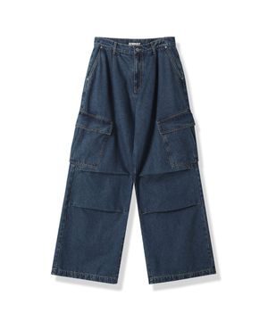 Bridge Cargo Denim Pants BLUE