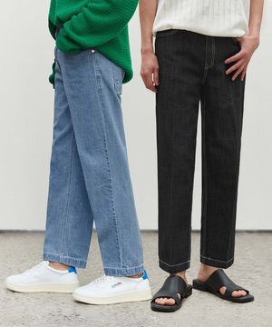[2PACK][여름원단]Cropped Tapered Jeans DCPT004