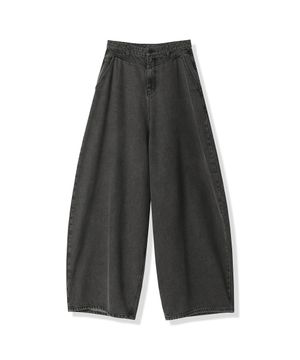 Rothen Wide Denim Pants RED BLACK