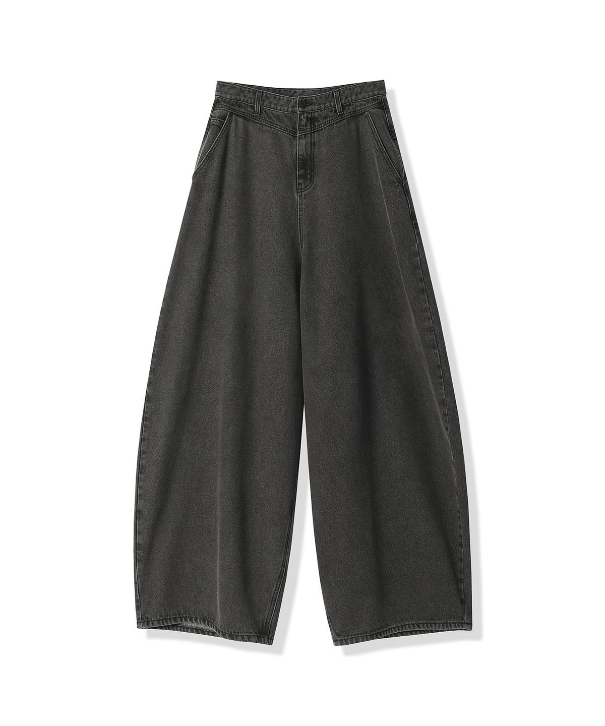 젠더스트(ZENDUST) Rothen Wide Denim Pants RED BLACK