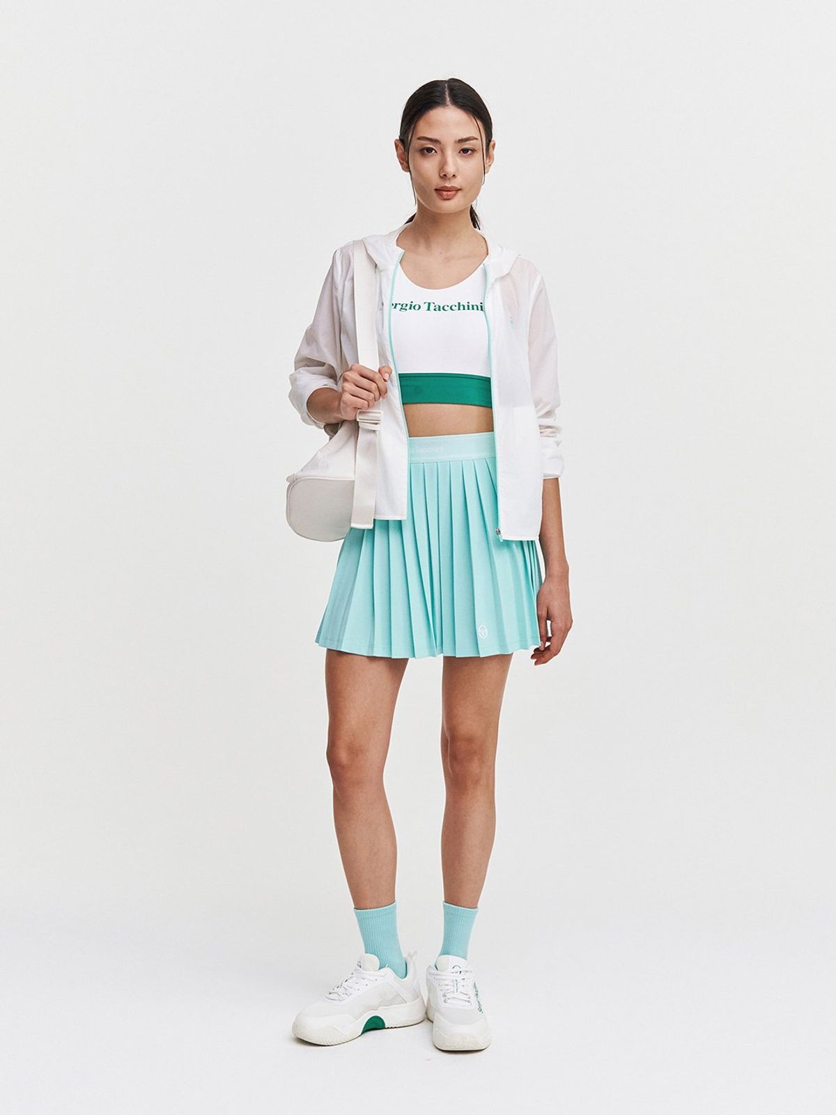 세르지오 타키니(SERGIO TACCHINI) W 에센셜 우븐 초경량 자켓 (White)