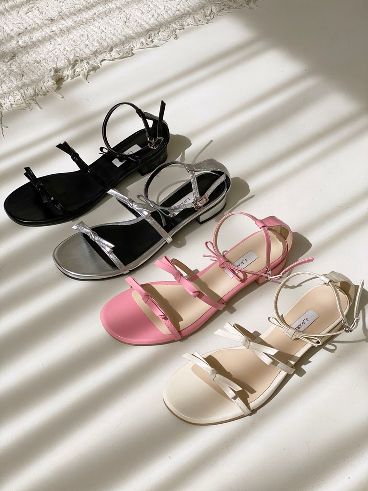 쥬다르(JEU DART) vivi ribbon sandal  4color