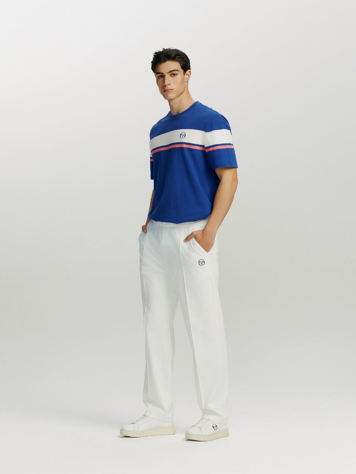 세르지오 타키니(SERGIO TACCHINI) M 고트 다마린도 반팔 티셔츠 (Navy)