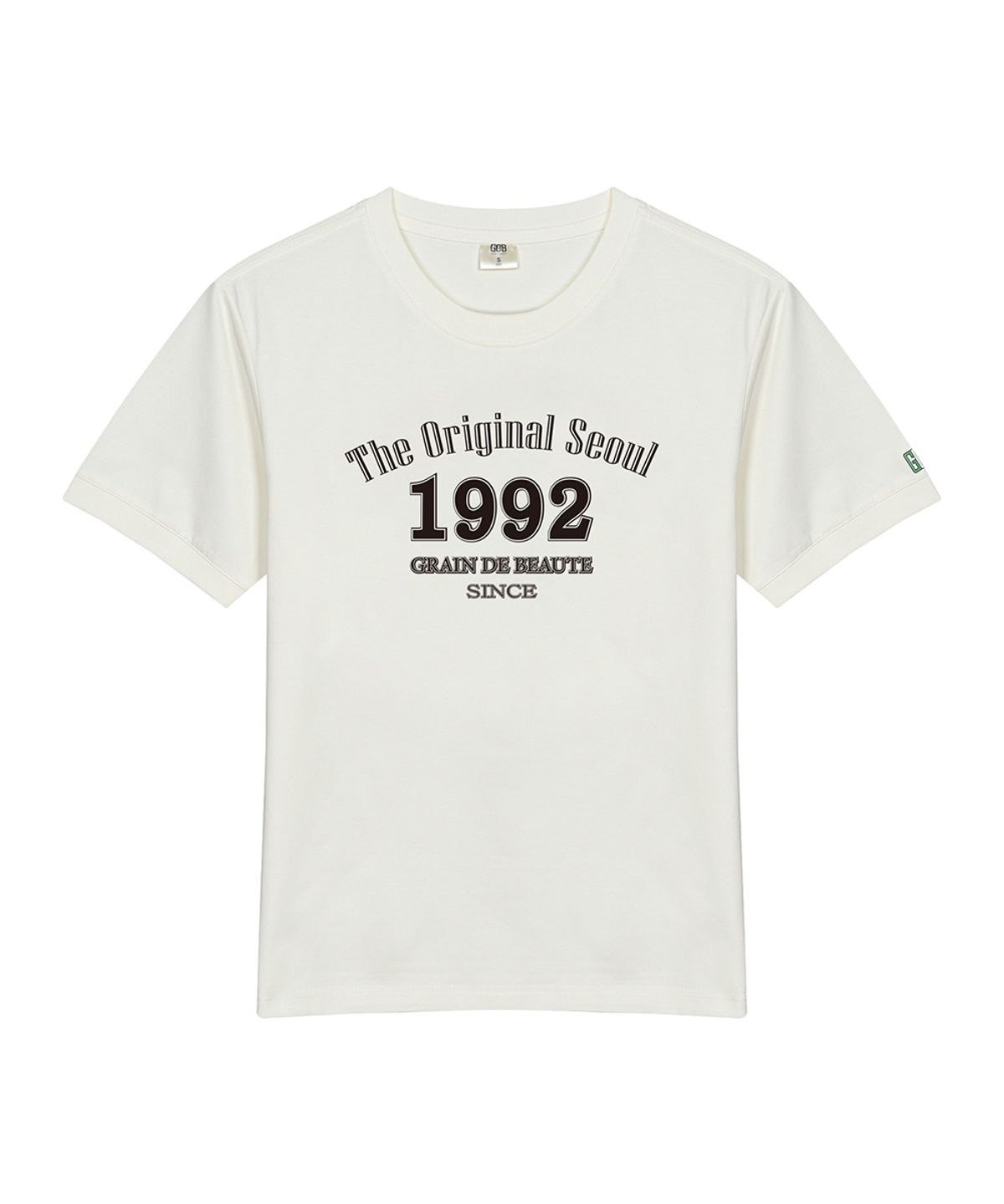 그랭드보떼(GRAIN DE BEAUTE) 1992 SIGNATURE T-SHIRT [BEIGE]