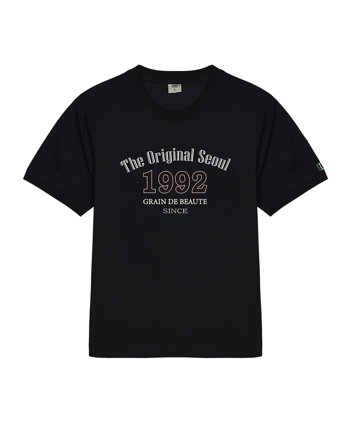 그랭드보떼(GRAIN DE BEAUTE) 1992 SIGNATURE T-SHIRT [BLACK]