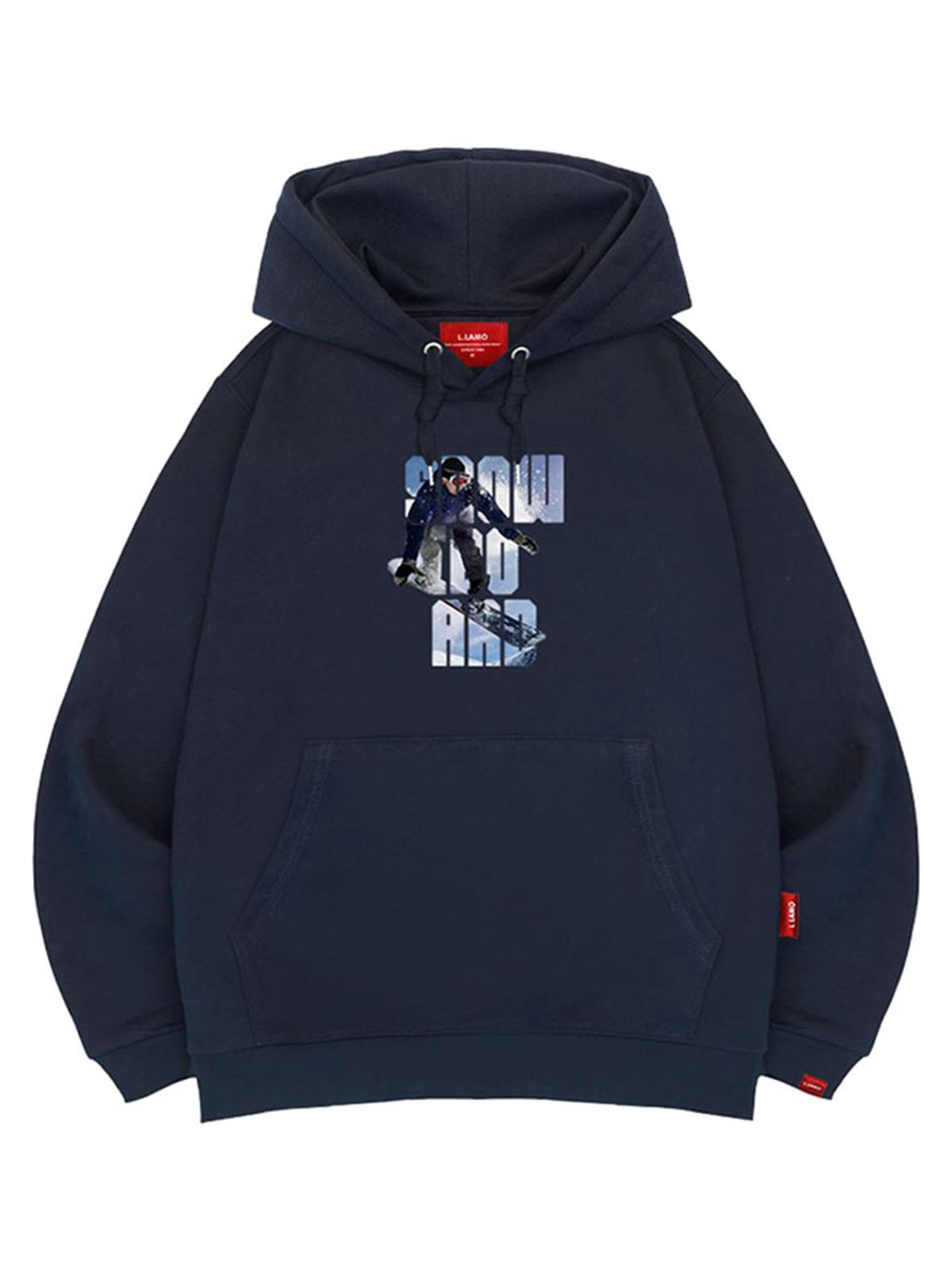 엘라모(LLAMO) 스노보드 후드티 남녀공용 빅사이즈 M~4XL