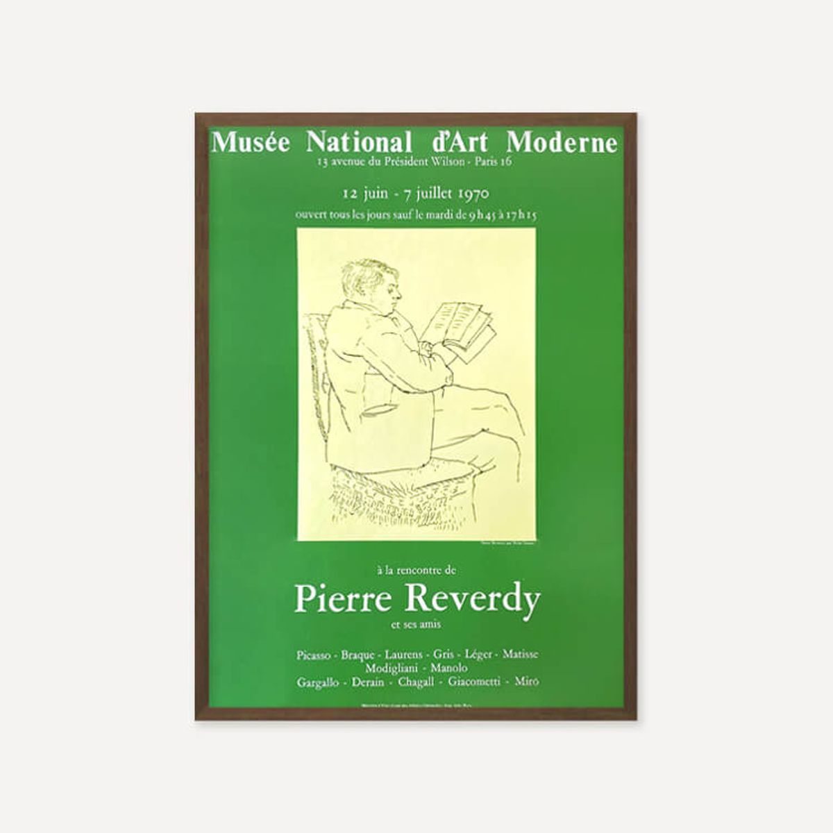 그릿시즌(GREET SEASON) 파블로 피카소 Reverdy – Picasso, 1970 (액자 포함)