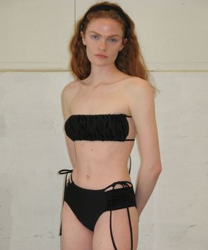 SHIRRING HAIR BAND (black)