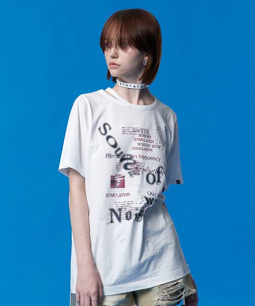 24SS★KIRSH★COLLECTION UNBALANCE CUTTING LOOSE FIT T-SHIRT MUSINSA | KIRSH Collection Unbalanced Cutting Loose Fit T