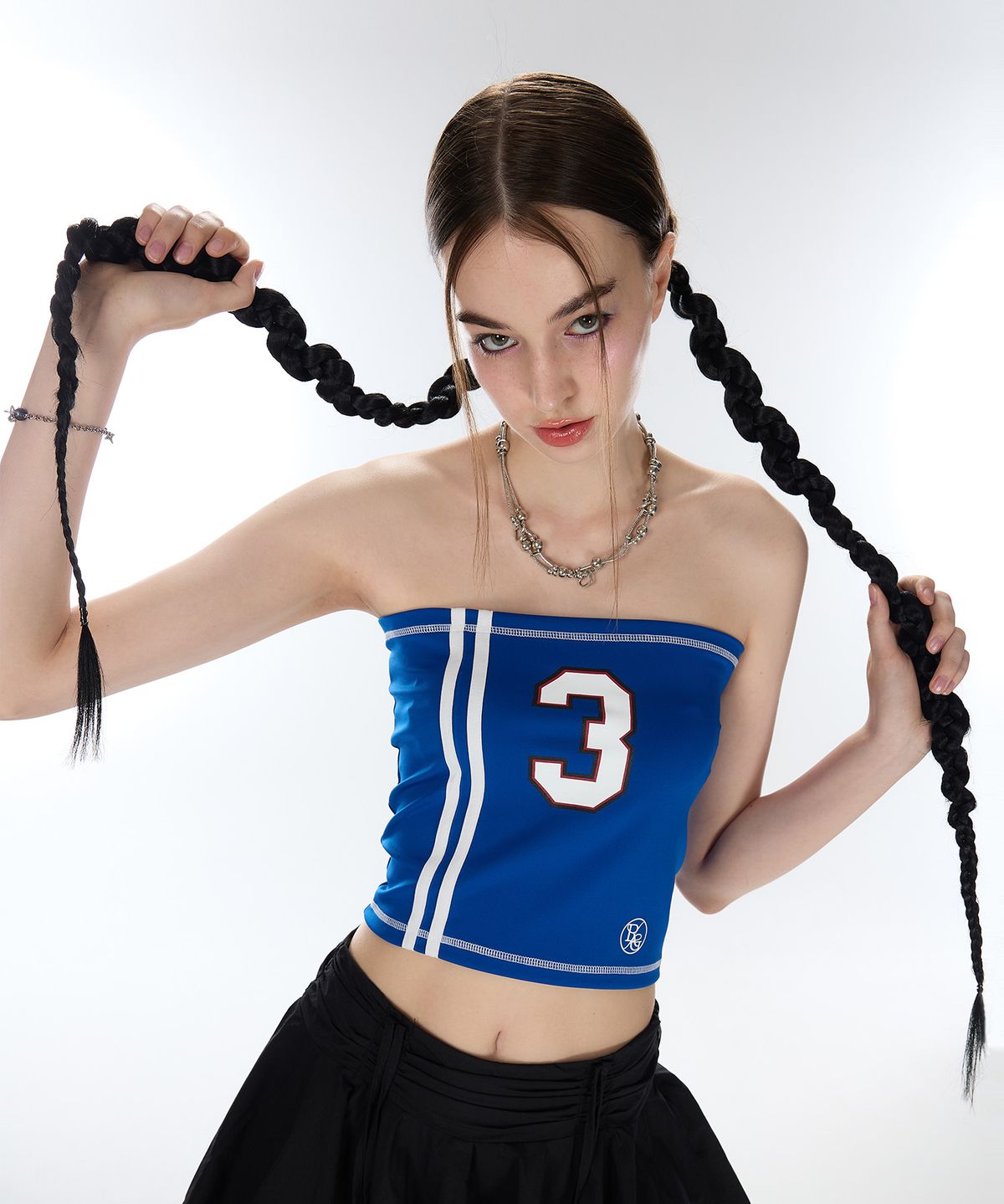 라티젠(LARTIGENT) L12 BIG NUMBER TUBE TOP(BLUE)