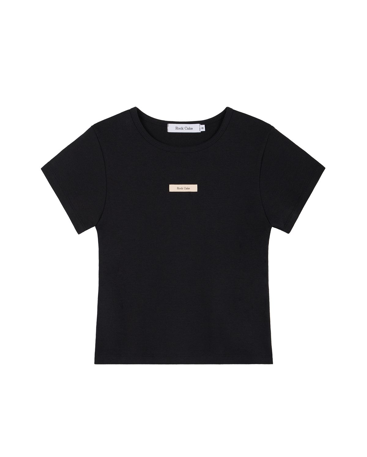 락케이크(ROCKCAKE) Beige Label Top - Black