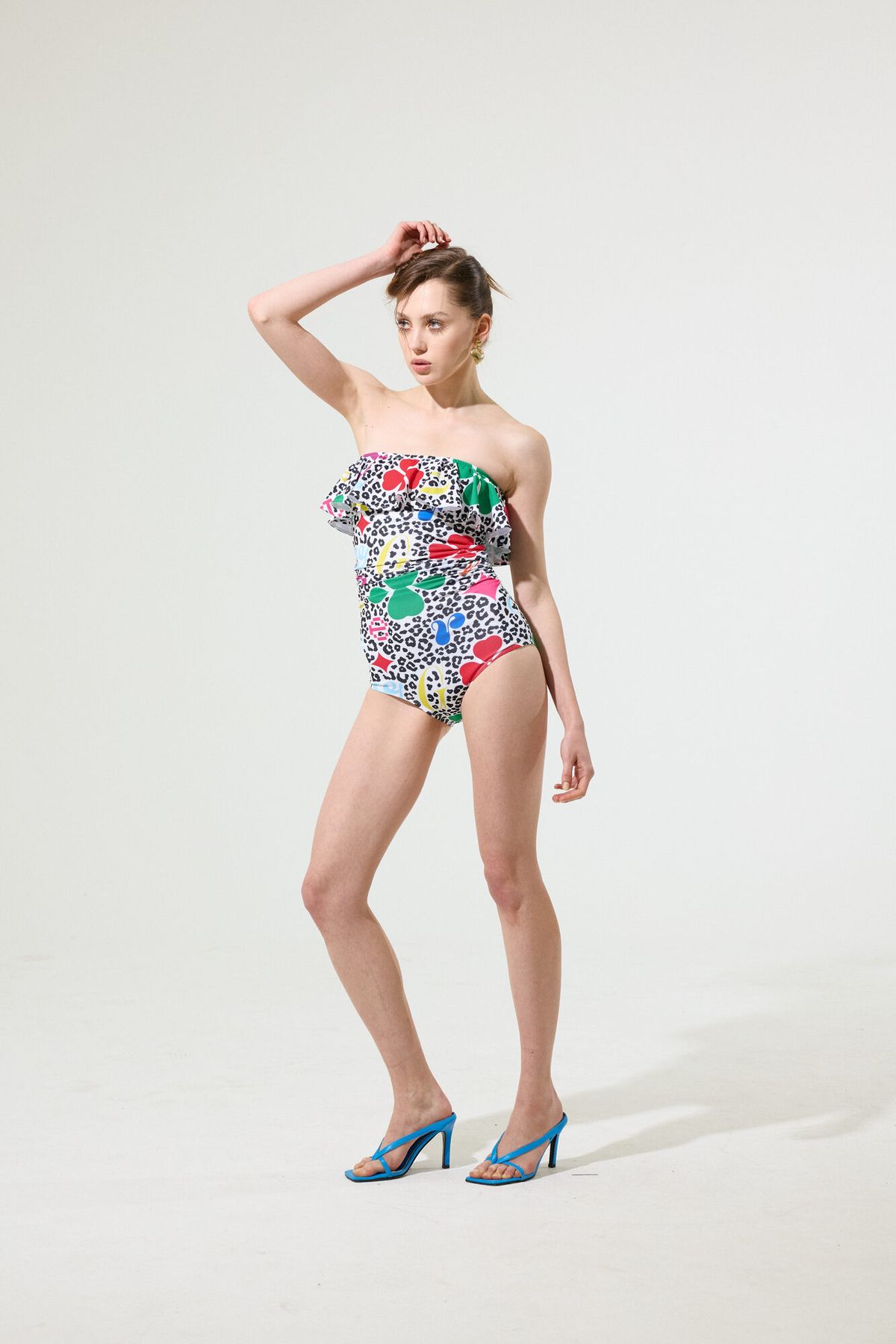 그리디어스(GREEDILOUS) Multi Clover Pirnt Swimsuit
