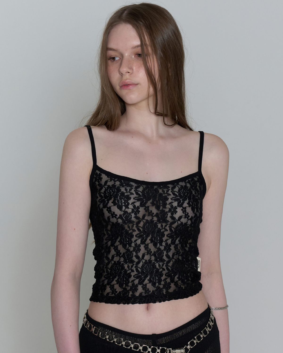 락케이크(ROCKCAKE) Lace Sleeveless - Black