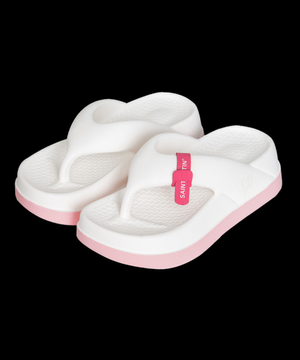 버블 플랫폼 6cm 통굽 배색 쪼리 플립플랍_화이트핑크