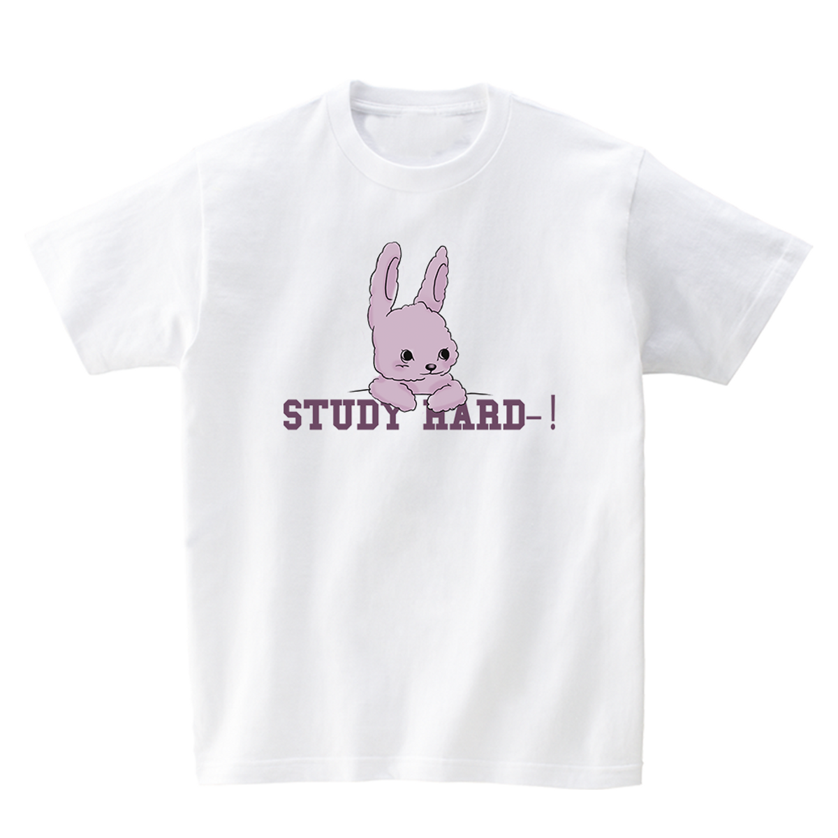 어썸어스(AWESOMEUS) STUDY HARD RABBIT T-SHIRTS_4COLOR