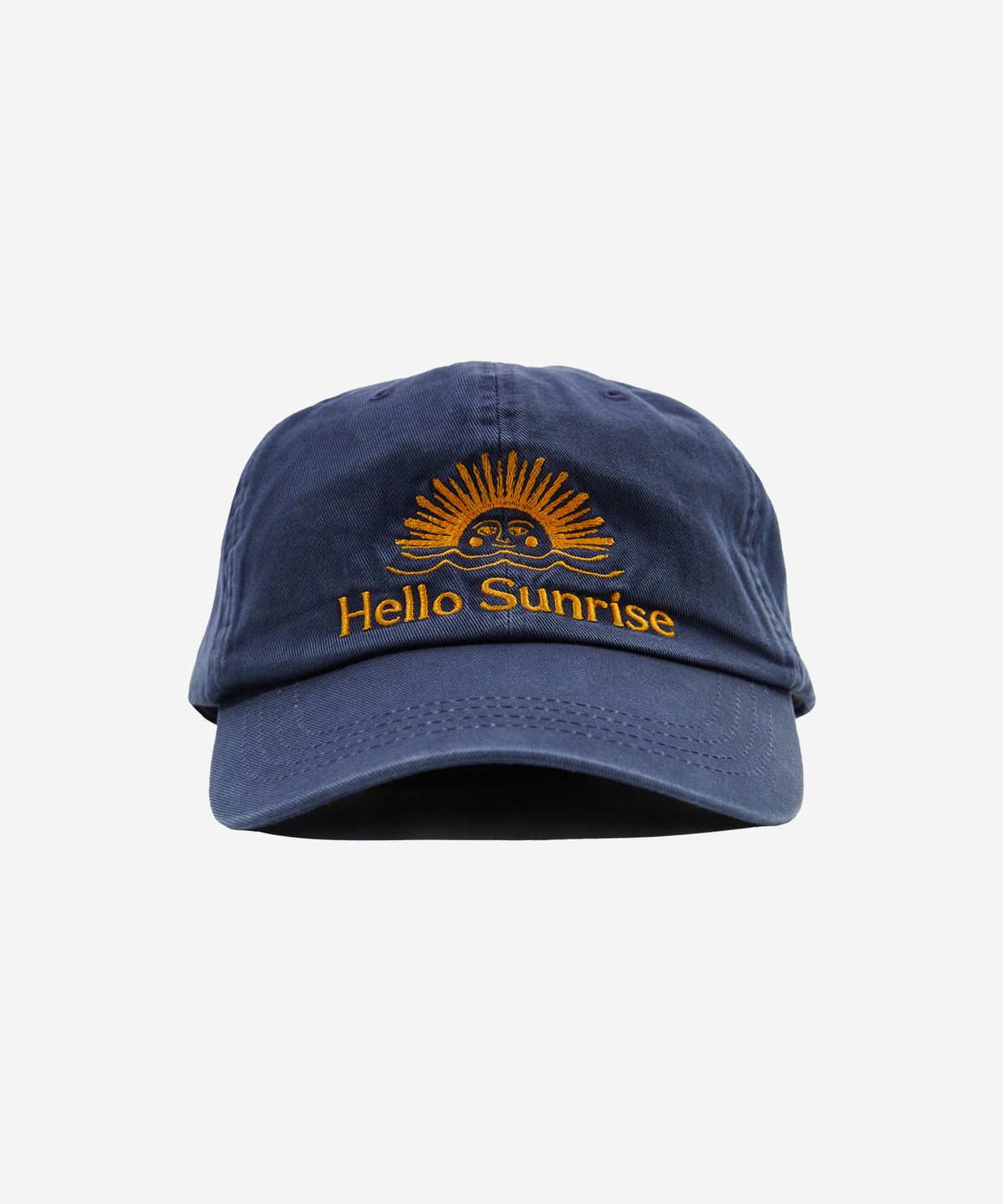 헬로 선라이즈(HELLO SUNRISE) Washed OG Logo Ball Cap_Navy