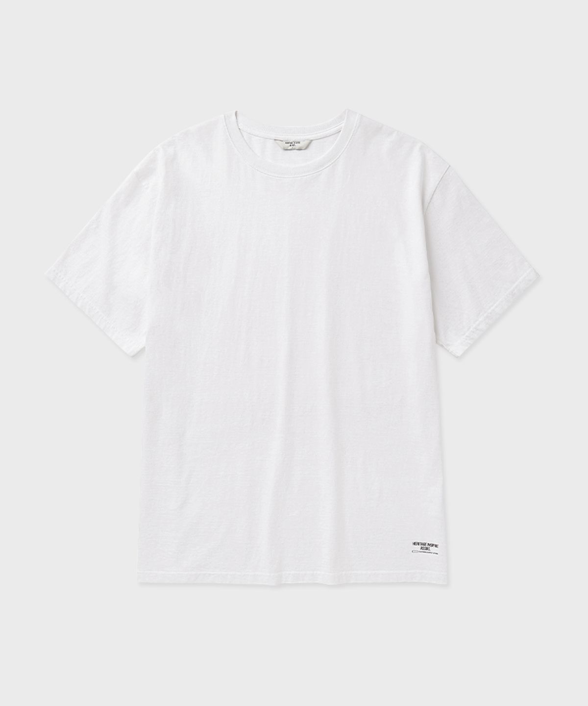 유니온블루(UNION BLUE) SMALL LOGO PRINTED T-SHIRT [WHITE]