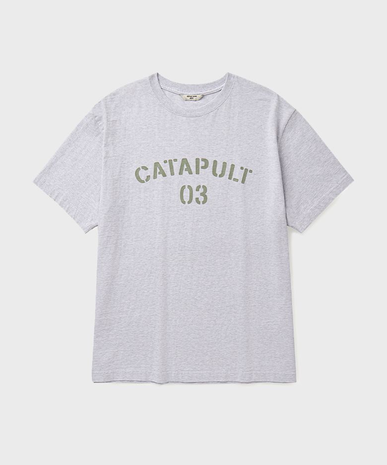 CATAPULT LOGO PRINTED T-SHIRT [GRAY]