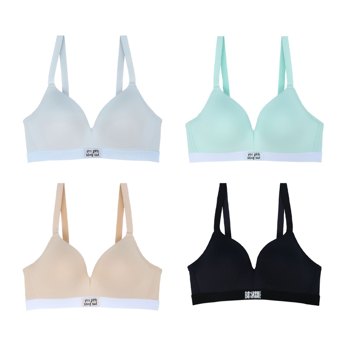 예스(YES) 올데이 노와이어 브라 4 Colors 택 1