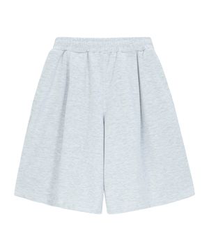 와이드 원턱 버뮤다 쇼츠 [오트밀]