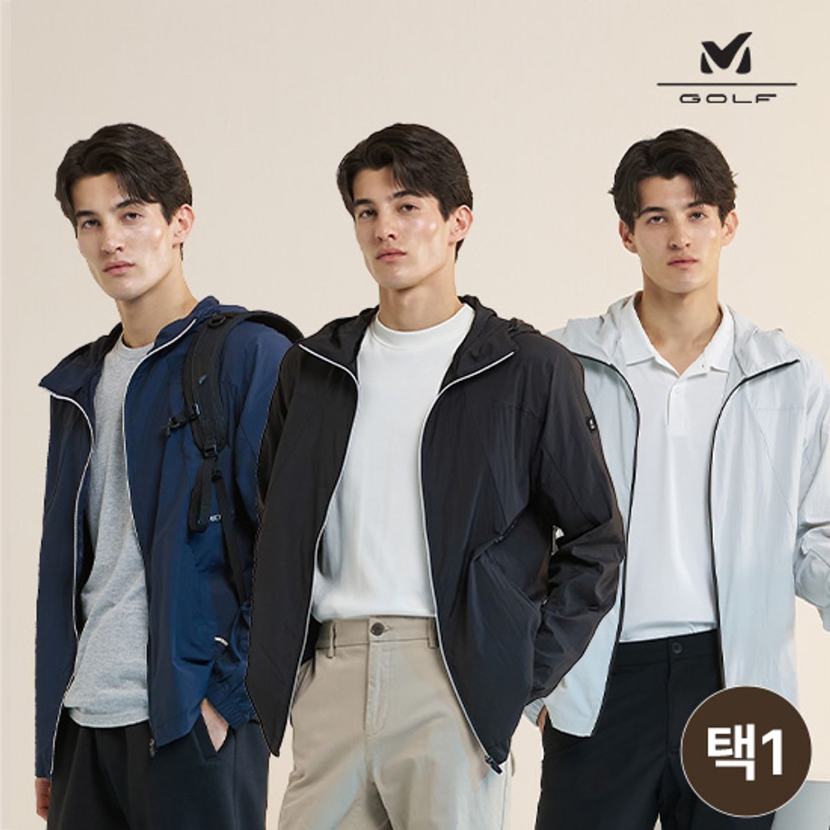 밀레골프(MILLET GOLF) 맨즈 윈드브레이커 3Color