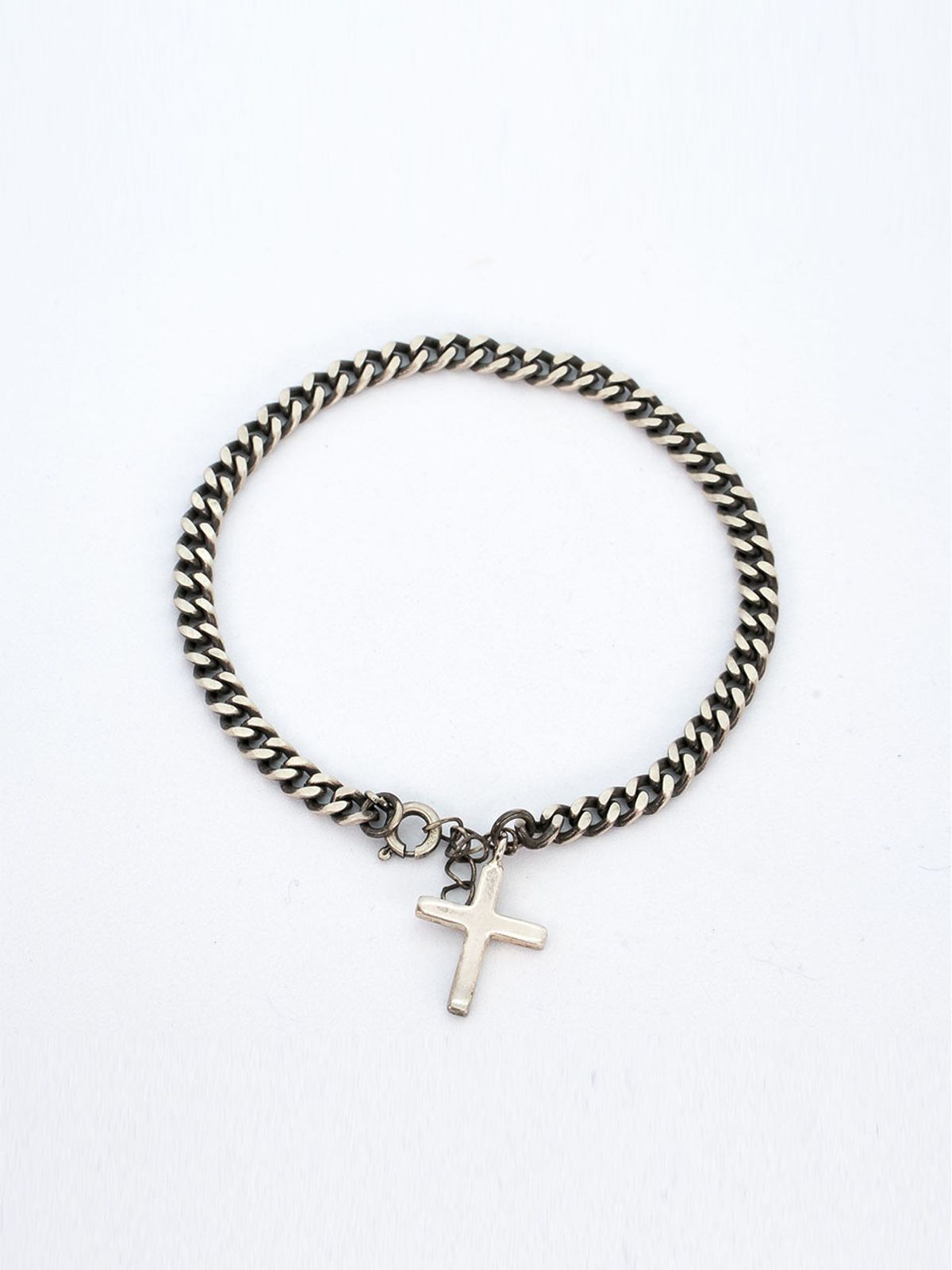 하랑(HARANG) HR 183B_Silver Chain Cross Bracelet