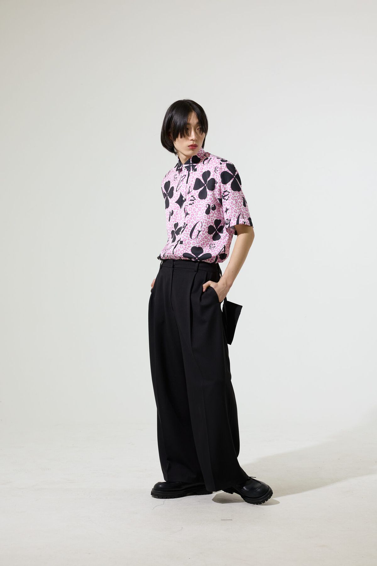 그리디어스(GREEDILOUS) Black High Waist Pants