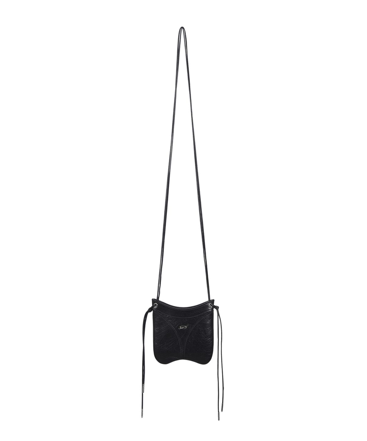 51퍼센트(51PERCENT) Thong leather mini bag - Black