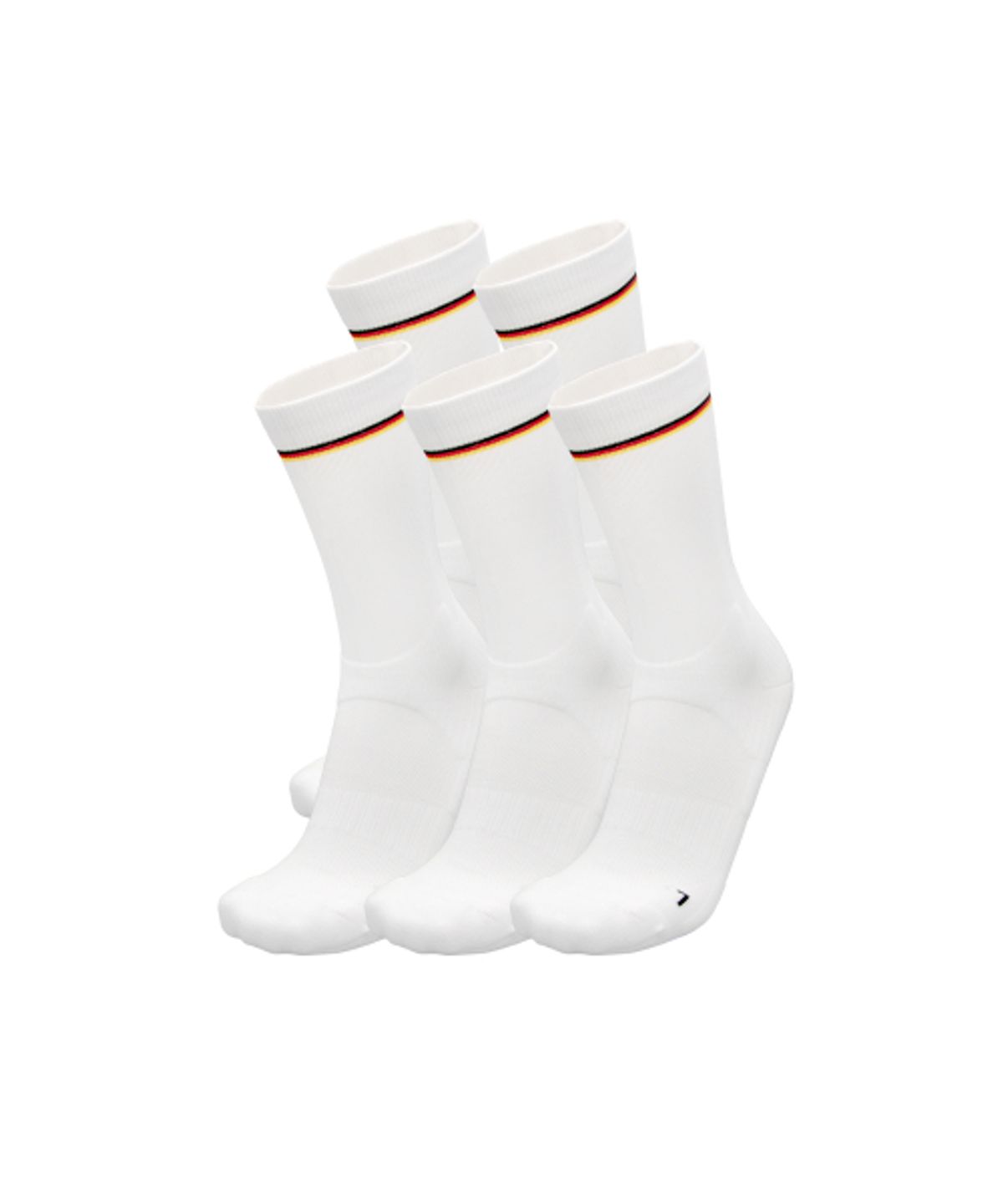 삭스업(SOCKSUP) 컴프레션 러닝 크루삭스 화이트 5PACK