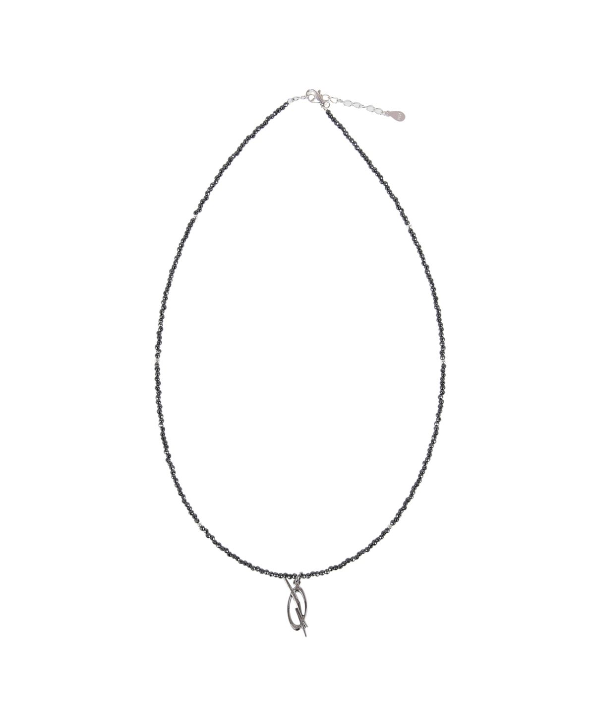 51퍼센트(51PERCENT) Hematite Ball Logo Necklace - Black